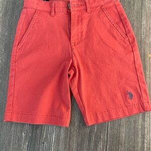 U.S. Polo Assn. Kids Vibrant Red Shorts